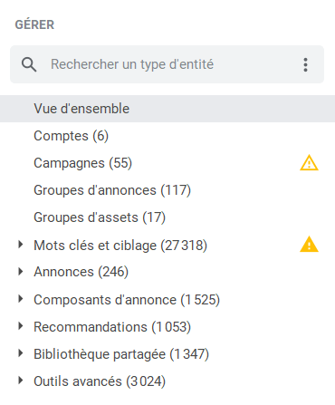 gestion google ads editor