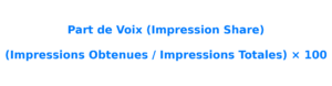 Part de voix KPI Google Ads