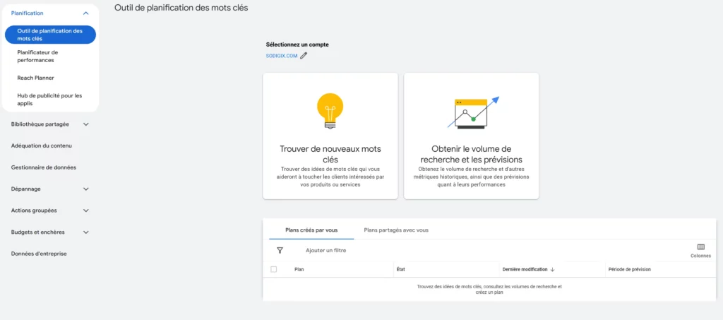 Améliorer son référencement naturel avec google keyword planner