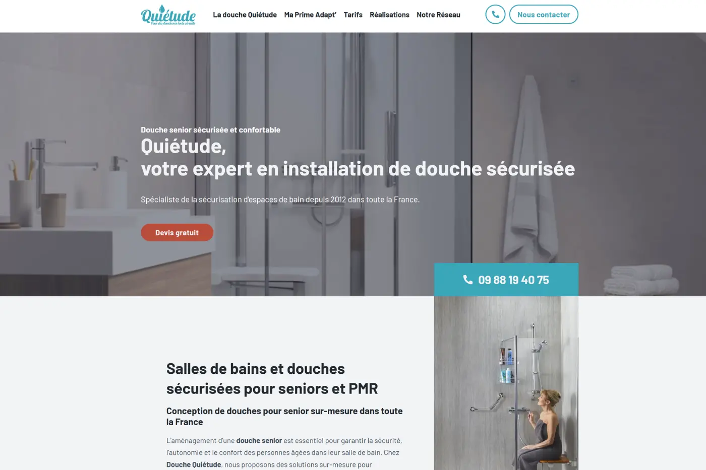 Cas client Douche Quiétude : l'envolée des leads qualifiés