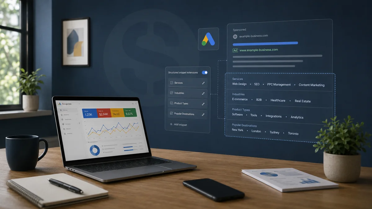 extensions extrait de site google ads Extensions extrait site Google Ads